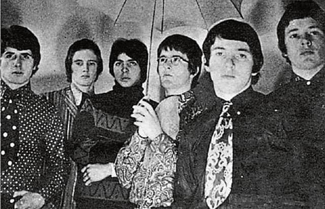 Granny’s Intentions pictured in 1967 - Johnny Hockedy, Jack Costelloe, Guido de Vito, John Ryan, James 'Cha' Haran and Johnny Duhan