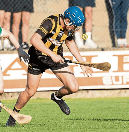 John English in action for Garryspillane in the Lyons of Limerick premier intermediate hurling championship