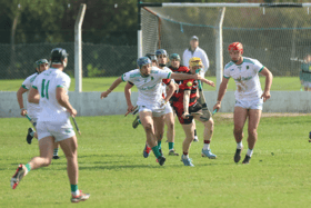Ballybrown's Mikey Gavin in possession of the sliotar against Adare I PICTURE: Brendan Gleeson