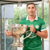 Kilmallock senior hurler Conor Staunton pictured with the Daly Cup I PICTURE: Don Moloney