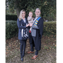 Jarlath Healy with his wife Caroline and son, Mark, who has just turned two