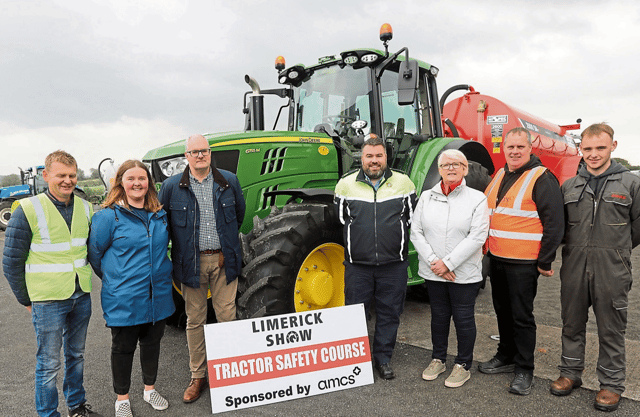 John Macnamara, Elaine Houlihan, Richard O'Regan, Garda Mark O'Mahony, Debbie O'Carroll, Martin Brosnan and Joey O'Donoghue at the Limerick Show last year