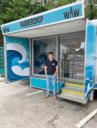 University of Limerick business student Killian Reidy, 20, has set up his own mobile barbershop, which trades in both Foynes, and Fenit in Co Kerry