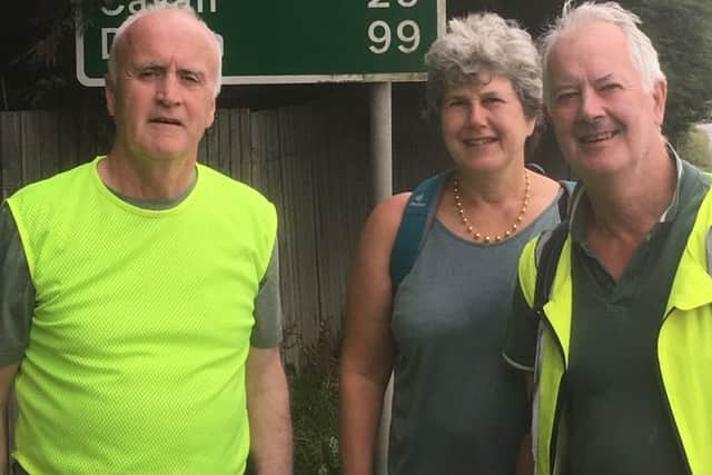 Day two saw them head to Pettigo, and onwards to Enniskillen on day three, travelling the same route as thousands of match-goers. 