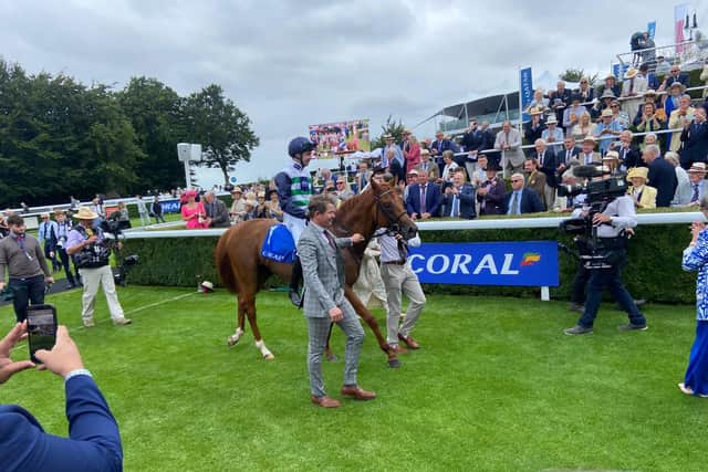 Charlie Bishop still had five in front of him with two furlongs to run, but when the gap came he shot through it and while immediately challenged by John and Thady Gosden’s Morris Dancer, he stuck his neck out and had his head in the right place on the line. The Ed Walker-trained Do Or Do Not placed yet again in third.