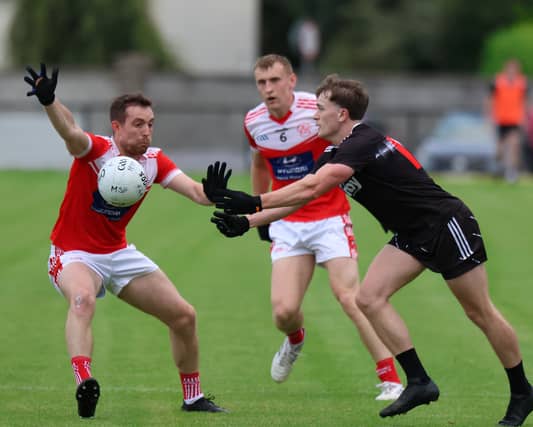Newcastle West edged past Mungret St Paul's in the opening round of the Limerick SFC, PICTURE: Sportsfile