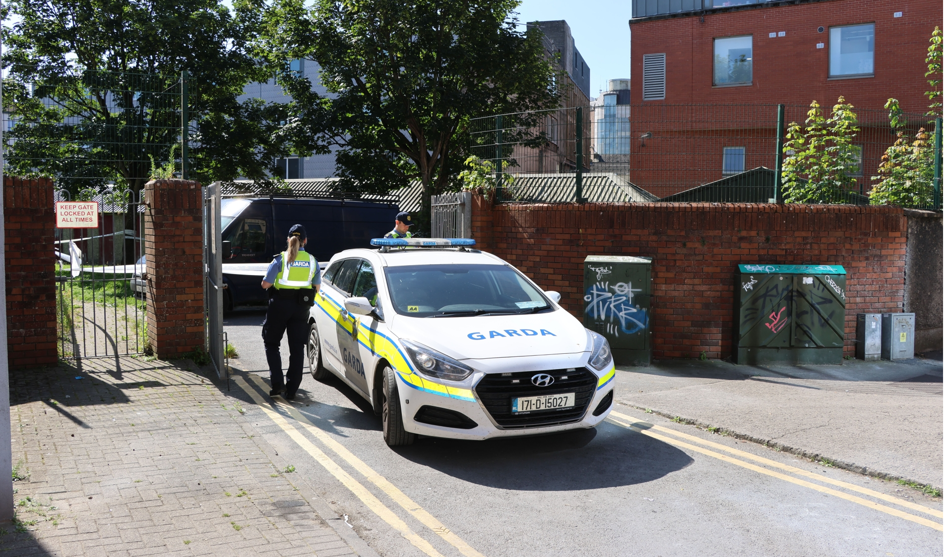 Gardai have cordoned off the area for a forensic technical examination to be carried out