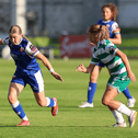 Treaty United's Madison McGuane in action during their Women's Premier Division fixture with Shamrock Rovers at the Markets Field on Saturday evening | PICTURE: Brendan Gleeson