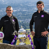 Former Limerick footballer John Galvin pictured with former Kildare footballer Johnny Doyle, PICTURE: Inpho Photography