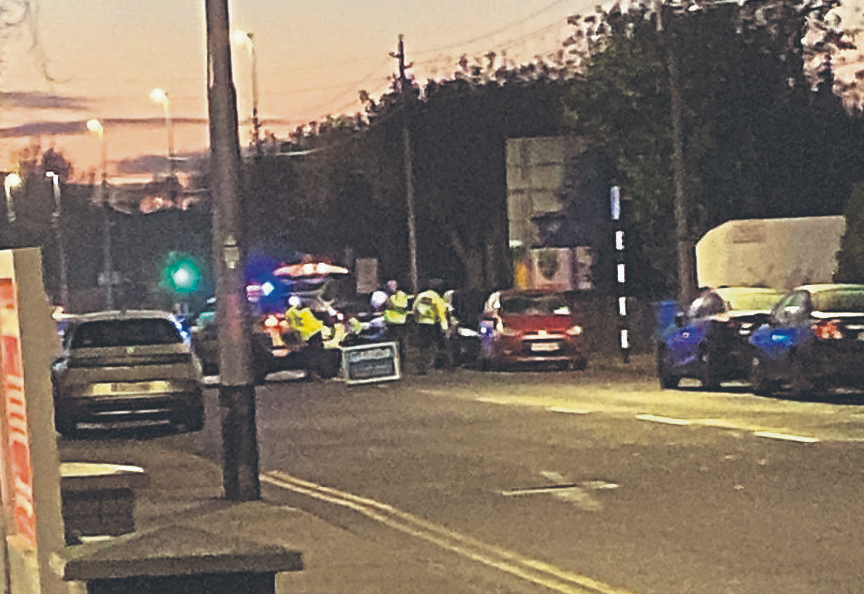 The scene of the fatal collision on the Ennis Road last November