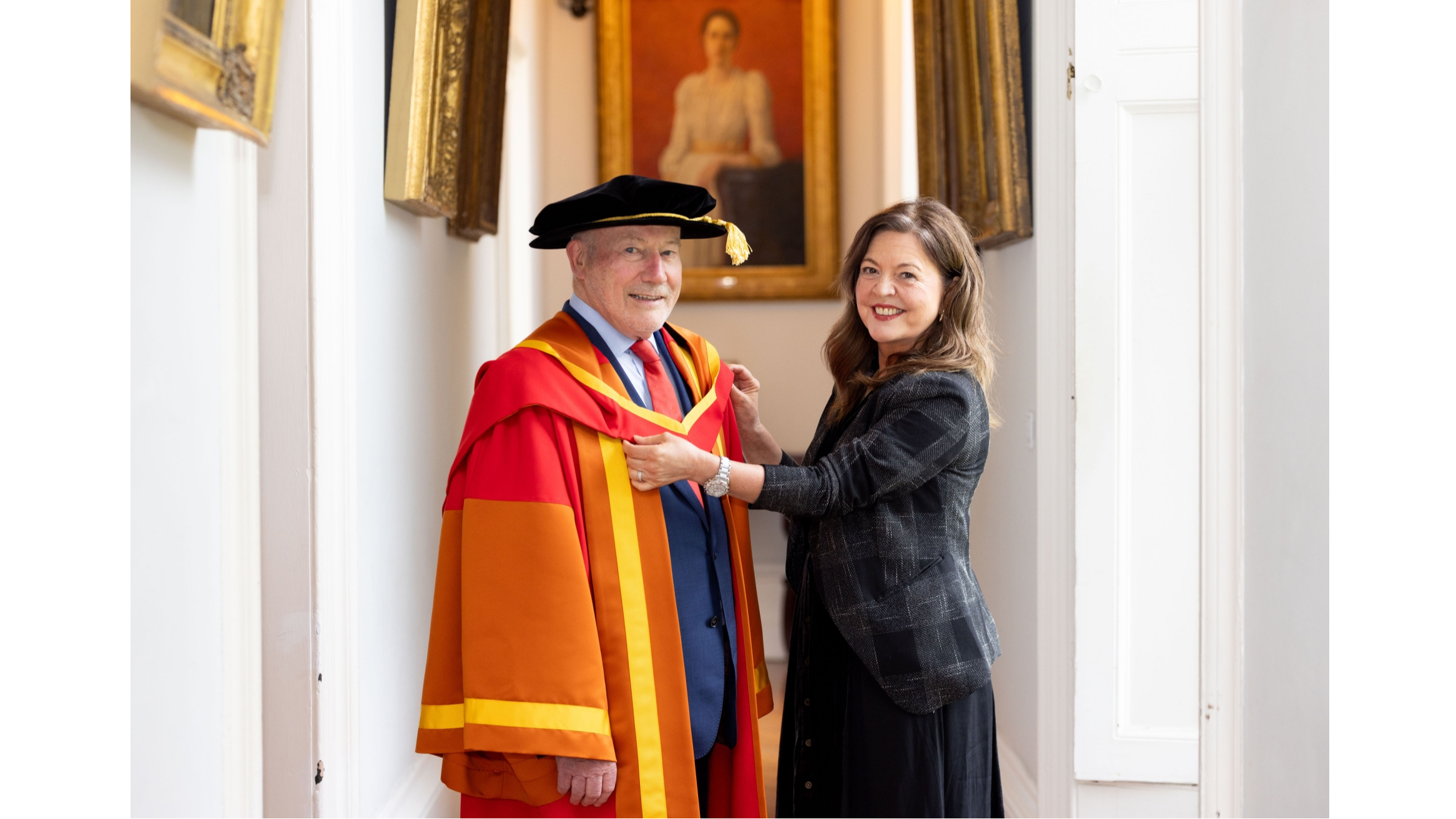 Honorary Doctorate recipient Michael Guinee and  Mary Duggan Picture: Alan Place