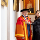 Honorary Doctorate recipient Michael Guinee and  Mary Duggan Picture: Alan Place