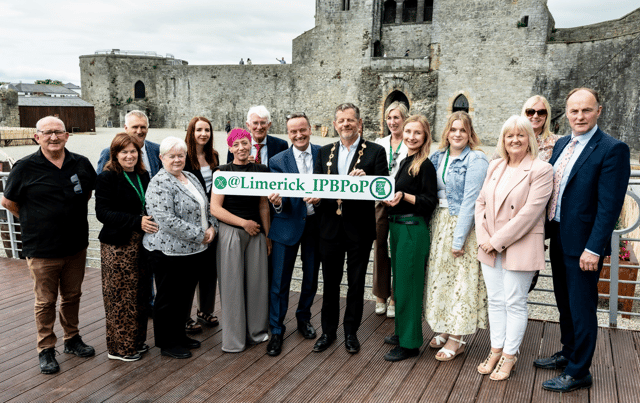 Mayor of Limerick, John Moran, Joe Delaney, Anne Rizzo, Joanna O'Donoghue, John Hogan, Ian Jeffers, Hazel Scott, and Tom Dowling | Picture: Keith Wiseman