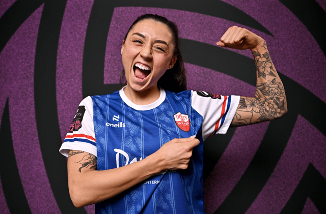 Madelyn Robbins scored one of Treaty United's goals in Saturday's All-Island Cup draw with Glentoran