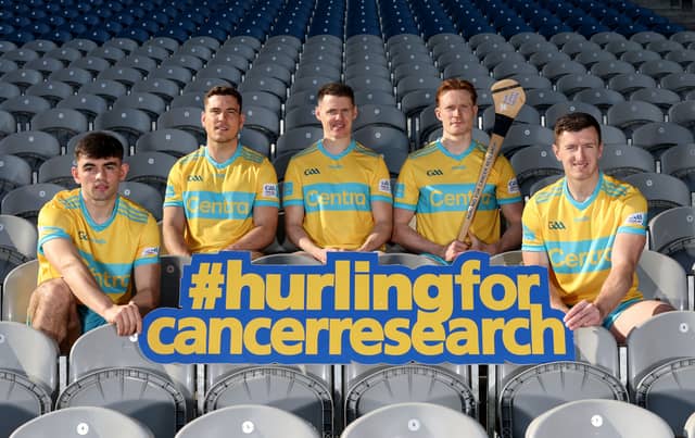 HURLING stars TJ Reid, Patrick Horgan, William O’Donoghue, Mark Rodgers, and Paddy Smyth were on hand to launch this year’s Hurling for Cancer Research match.