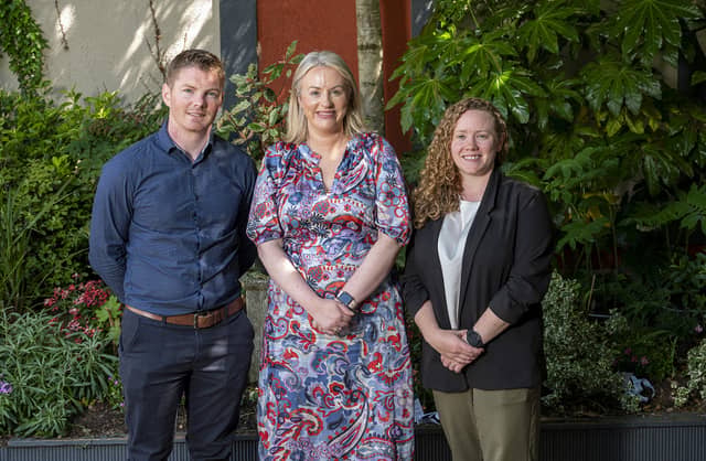 Alan Tuohy, principal Raheen Wood Community National School, Scarriff, Deirdre Bourke, principal Limerick Community Special School and Niamh Cooke, Deputy Principal Limerick Community Special School