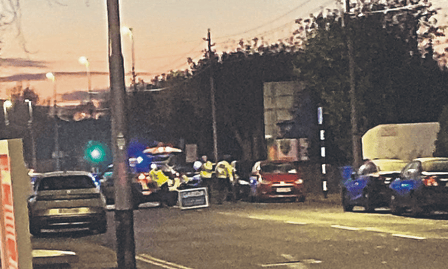 The scene of the fatal collision on the Ennis Road, Limerick city, in 2024