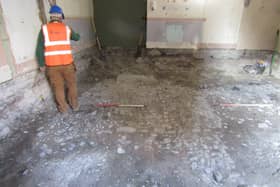 As well as the human burials identified, other archaeological features have been uncovered. Medieval artefacts including pottery shards have been recovered