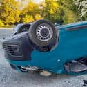 Four vehicles were overturned, a construction vehicle was driven into a river, and wires on four CCTV units were cut
