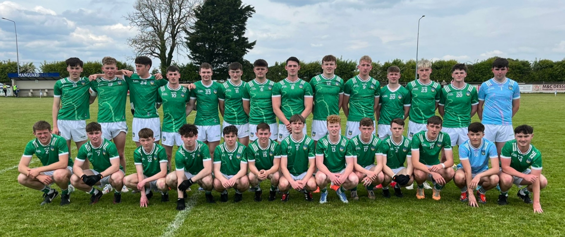 The Limerick U20 football squad which played Monaghan in their Dalata Hotel Group All-Ireland 'B' championship semi-final on Sunday