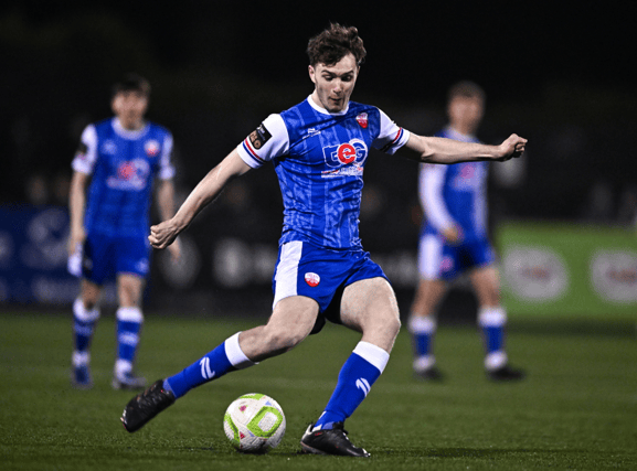 Treaty United goalscorer Robbie Lynch