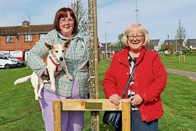 Sarah Lyons, below, with mother Joan, is planning to personalise her late father’s memorial in the blue-and-white of his beloved soccer team, Queen’s Park Rangers.