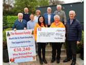 Tony Noonan and Julie Moloney with members of the charities, Milford Care Centre, Limerick Suicide Watch, Slí Eile, Cork and Recovery Haven Kerry Cancer Support House Picture: Adrian Butler