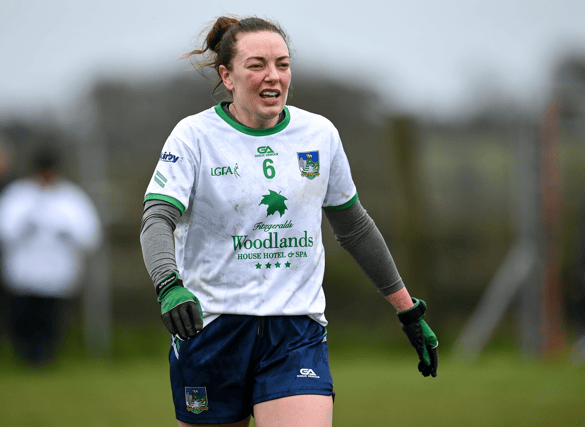 Cathy Mee scored a point for Limerick Ladies in their last gasp Munster senior 'B' championship defeat to Clare