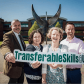 Dr Chris McInerney, Director of TSU, UL, Professor Sandra Joyce, Dean of UL’s Faculty of Art, Professor Ann Ledwith, Deputy President at UL, and Joe Leddin, Regional Skill Forum Picture: Brian Arthur