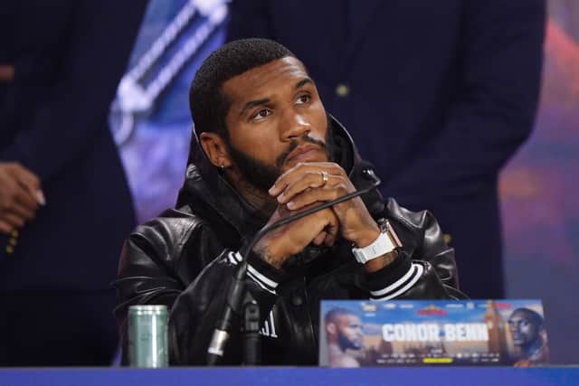Hearn left the stage and allowed Matchroom CEO Frank Smith to take his place at the table.