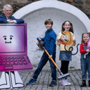 WEEE Ireland CEO Leo Donovan, Ethan Holmes, Sienna Lavery, and Freya Lavery | Picture: Shane O'Neill, Coalesce