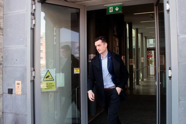 Kyle Hayes (pictured below) was found not guilty of assault causing harm to Mr McCarthy.
