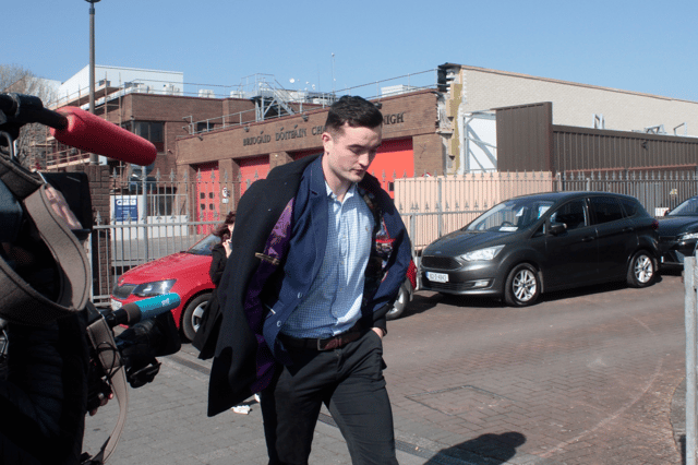 Limerick hurler Kyle Hayes at Limerick Courthouse this Wednesday