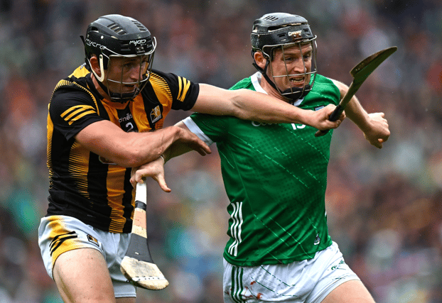 Limerick's Peter Casey in action Kilkenny's Mikey Butler, PICTURE: Sportsfile