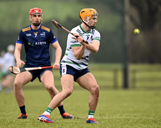 UL's Adam English in action against DCU during the Fitzgibbon Cup final, PICTURE: Sportsfile