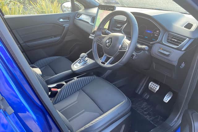 This is a stylish, practical car for a young family, more spacious than the smaller Clio hatchback. The high driving position allows easy access to the car and good visibility on the road.  
