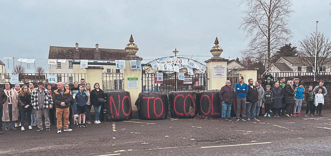 There has been a 24-hour protest outside the former convent in Cappamore