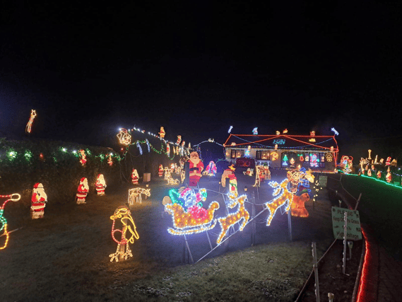 Tony Noonan's Christmas lights pictured at his home in Templeglantine