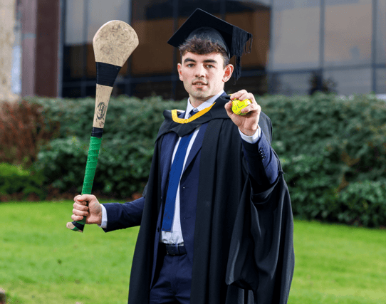 Clare hurler Mark Rodgers graduated from the University of Limerick today, PICTURE: University of Limerick
