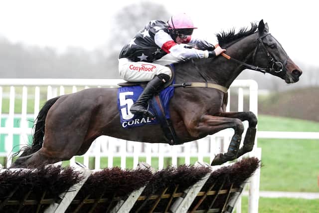 Another jumps star in the Moore ranks is Salver, who bounced back from a heavy fall when staying on in the Relkeel Hurdle at Cheltenham on New Year’s Day to finish half a length behind Nemean Lion at Windsor on Friday.