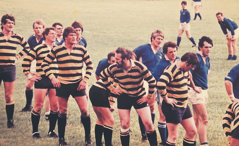 Four-time Munster Junior Cup medal winner Dick Smyth in action for Thomond RFC. He was also a regular  on the Munster Junior side