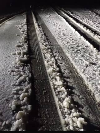 The N21 near Barna last night i PICTURE: Limerick City and County Counil