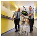 CUH porters John Collins and John Keenan. Photo by  Brian Lougheed.
