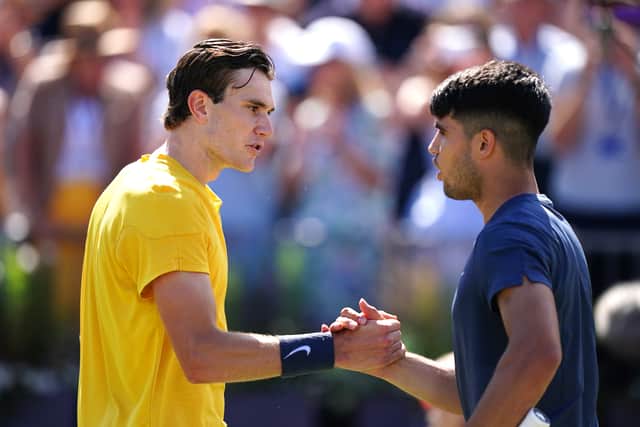 Draper is looking to build on a breakthrough season that saw him climb from outside the world’s top 60 to 15th in the rankings, and had hoped a training block with Wimbledon champion Alcaraz next week would prove the perfect preparation.