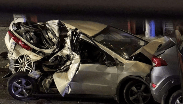 A photo of the car which has been widely shared on social media