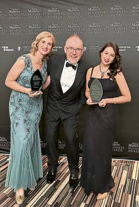 yieldHUB director Mella O'Donnell, founder and chief executive John O'Donnell and marketing manager Madelaine Finucane