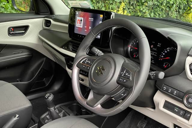 Luggage capacity of 265 can expand to 589 litres with rear seats folded. The boot extends out further on the left side and there’s a well below the floor that could be used for a spare tyre.