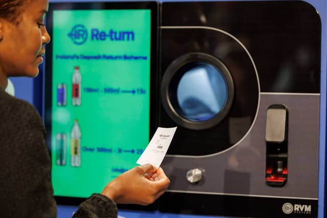 The Deposit ReturnAt the launch of Ireland's Deposit Return Scheme which began operations in February. Picture Andres Poveda
