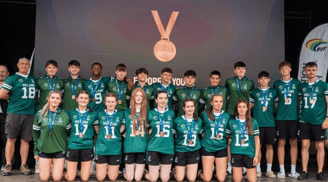 Ireland Mixed U18's Touch rugby Team, European Bronze Medallists 2024