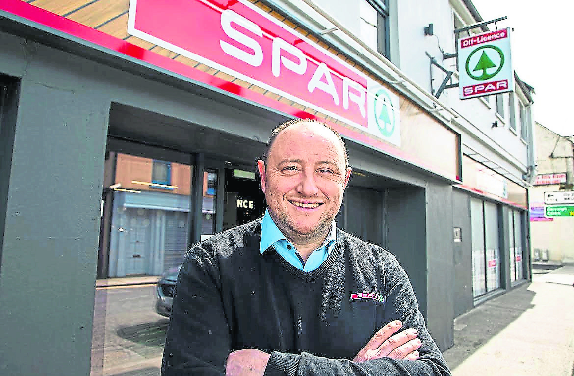 Padraig Broderick pictured outside his award-winning Spar shop in Croom